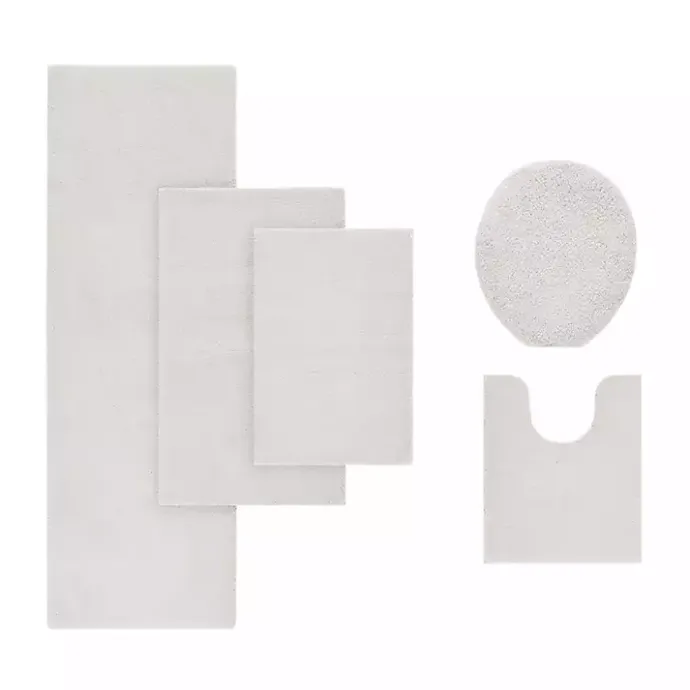 Outlet Kirklands Home Taupe Marshmallow Contour Bath Mat, 24 in. Ivory