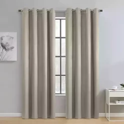 Hot Kirklands Home Taupe Paris Velvet Blackout Curtain Panel, 63 in. Tan