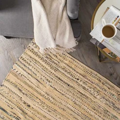 Hot Kirklands Home Taupe Rag Accent Rug Brown