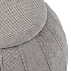 New Kirklands Home Taupe Rounded Oval Storage Ottoman Gray