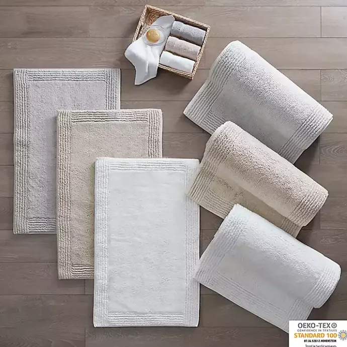 Hot Kirklands Home Taupe Tufted Reversible Cotton Bath Mat, 72 in. Tan