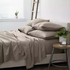 New Kirklands Home Taupe Ultra Soft 6-pc. California King Sheet Set Tan