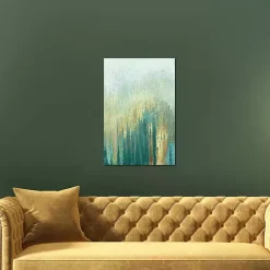 Clearance Kirklands Home Teal Golden Woods Canvas Art Print