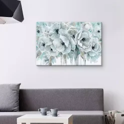 Hot Kirklands Home Teal Harmony Canvas Art Print by Carol Robinson