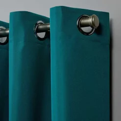Sale Kirklands Home Teal Nicole Outdoor Curtain Panel Set, 108 in. Blue