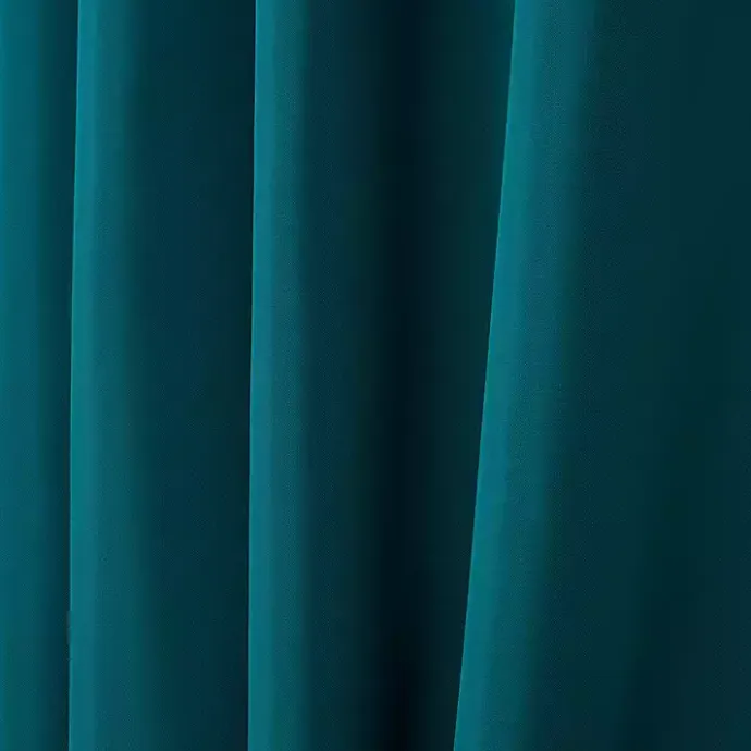 New Kirklands Home Teal Nicole Outdoor Curtain Panel Set, 96 in. Blue