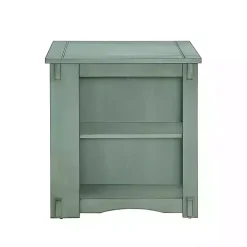 Best Kirklands Home Teal Wood Parnell Storage Accent Table