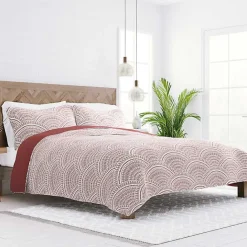 Best Kirklands Home Terra Scalloped Reversible 2-pc. Twin Quilt Set