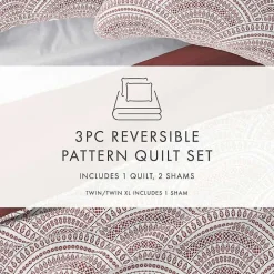 Best Kirklands Home Terra Scalloped Reversible 2-pc. Twin Quilt Set