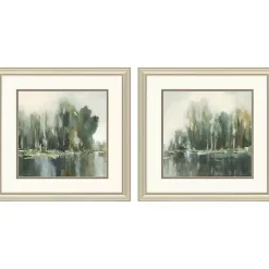 Discount Kirklands Home Textured Treeline Framed Art Prints, Set of 2 Blue