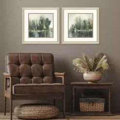 Discount Kirklands Home Textured Treeline Framed Art Prints, Set of 2 Blue