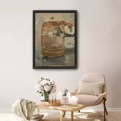 Outlet Kirklands Home The Cage Morisot Framed Canvas Art Print Multi