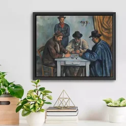 Hot Kirklands Home The Card Players Framed Canvas Art Print