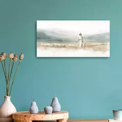 Sale Kirklands Home The Good Shepherd Canvas Art Print, 20x10 in.