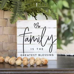 Sale Kirklands Home The Greatest Blessing Wood Wall Plaque White