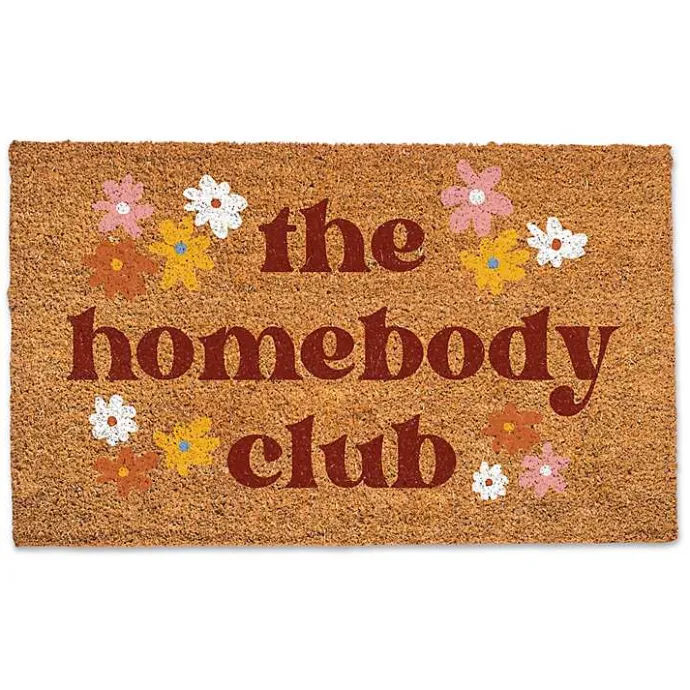 Sale Kirklands Home The Homebody Club Floral Coir Doormat