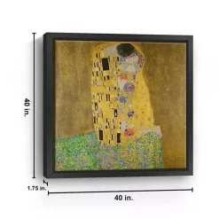 Hot Kirklands Home The Kiss Framed Canvas Art Print, 40x40 in.
