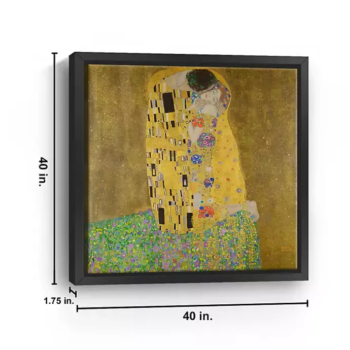 Hot Kirklands Home The Kiss Framed Canvas Art Print, 40x40 in.