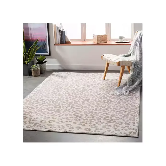 Clearance Kirklands Home Toasted Brown Cheetah Print Area Rug, 5x7