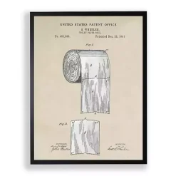 Hot Kirklands Home Toilet Paper Framed Art Print