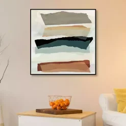 Clearance Kirklands Home Torn Edges Framed Canvas Art Print Multi