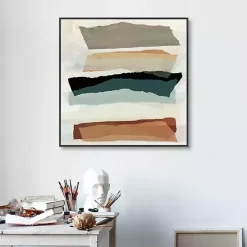Clearance Kirklands Home Torn Edges Framed Canvas Art Print Multi
