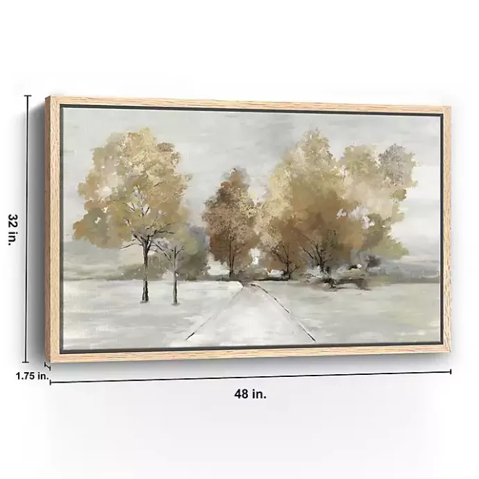 Hot Kirklands Home Trail Under the Trees Framed Canvas Art Print