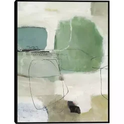 Outlet Kirklands Home Tranquil Green Framed Canvas Art Print