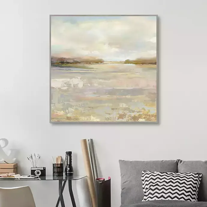 Hot Kirklands Home Tranquil Terrain Framed Canvas Print, 35x35 in.