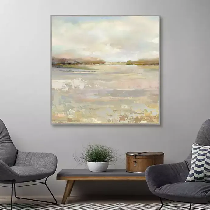 Hot Kirklands Home Tranquil Terrain Framed Canvas Print, 35x35 in.