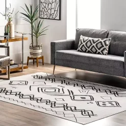 Clearance Kirklands Home Transitional Moroccan Washable Area Rug, 4x6