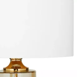 Outlet Kirklands Home Translucent Orange Glass Shade Table Lamp White