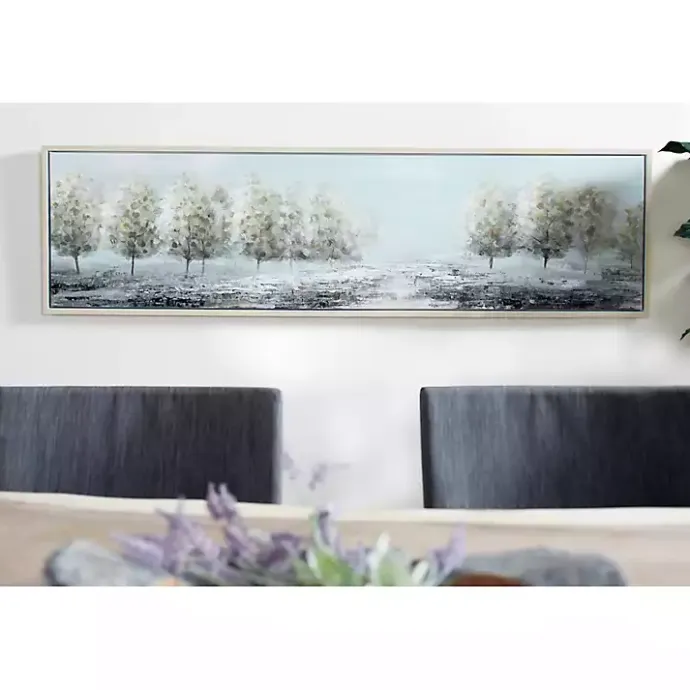 Kirklands Home Tree Line Landscape Framed Canvas Art Print