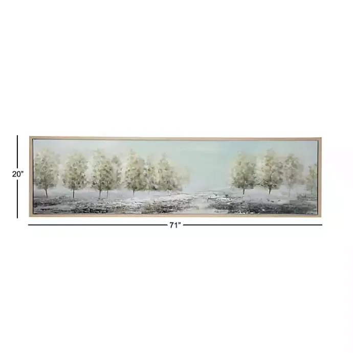 Kirklands Home Tree Line Landscape Framed Canvas Art Print