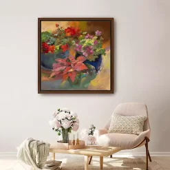 Hot Kirklands Home Trois Rouges Framed Canvas Art Print