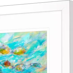 Outlet Kirklands Home Tropical Colors Framed Art Print Blue
