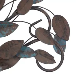 New Kirklands Home Turquoise Bronze Distressed Iron Vine Wall Plaque Brown