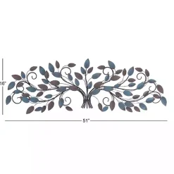 New Kirklands Home Turquoise Bronze Distressed Iron Vine Wall Plaque Brown