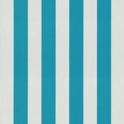 Outlet Kirklands Home Turquoise Cabana Stripes Outoor Chaise Cushion