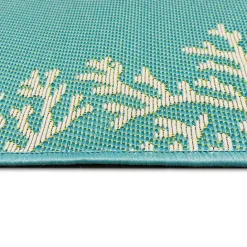 Online Kirklands Home Turquoise Coral Indoor/Outdoor Rug, 3x4