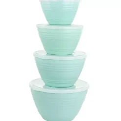 Sale Kirklands Home Turquoise Martha Stewart 8-pc. Storage Bowls Blue