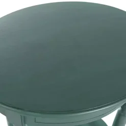 Online Kirklands Home Turquoise Wood Oval Emily Accent Table Blue