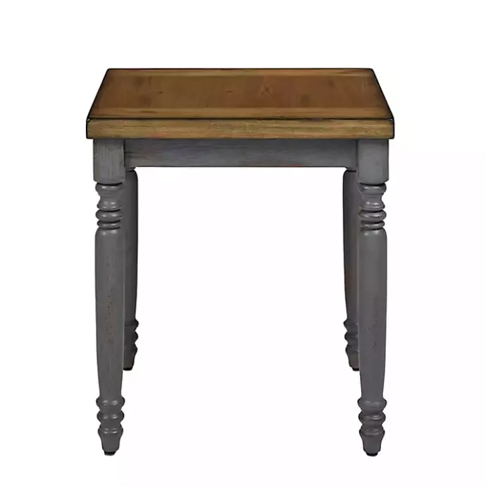 Discount Kirklands Home Two Tone Coffee Table and End Tables, Set of 3 Gray
