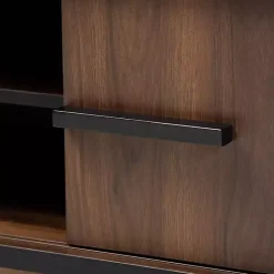 Outlet Kirklands Home Two Tone Walnut Wood Wine Storage Cabinet