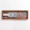 Kirklands Home Uncork and Unwind Cork Holder Wall Plaque