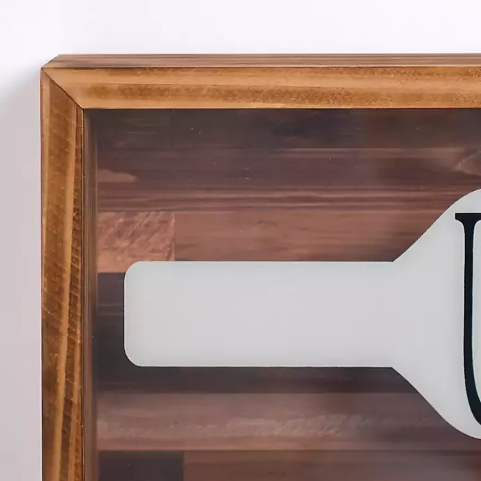 Kirklands Home Uncork and Unwind Cork Holder Wall Plaque