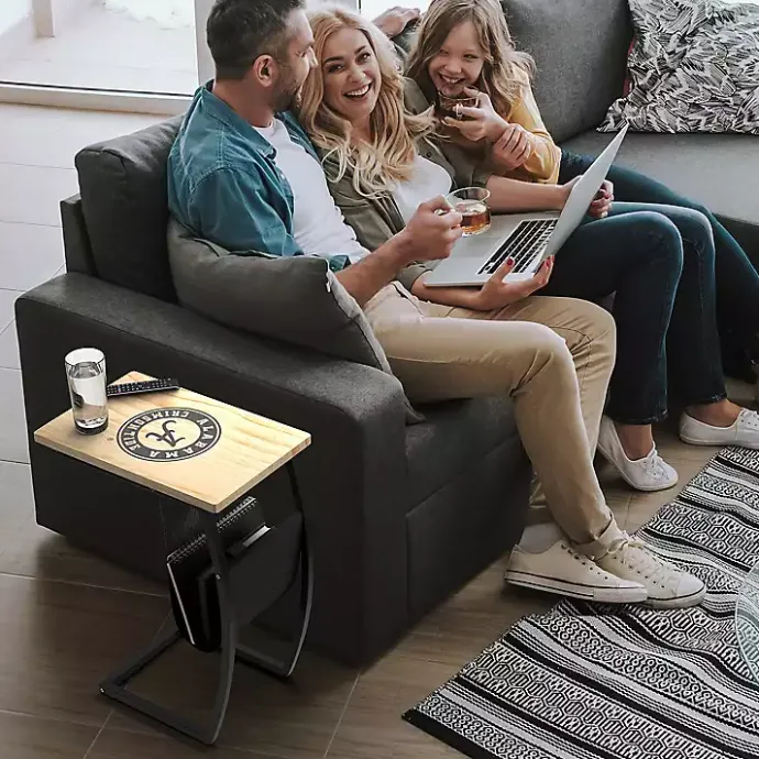 New Kirklands Home University of Alabama Wood C-Table Tan