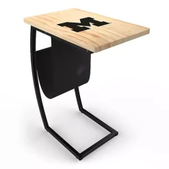 Sale Kirklands Home University of Michigan Wood C-Table Tan