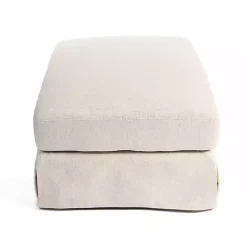 Sale Kirklands Home Upholstered Weekend Ottoman Ivory