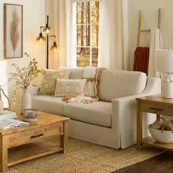 Online Kirklands Home Upholstered Weekend Sofa Ivory